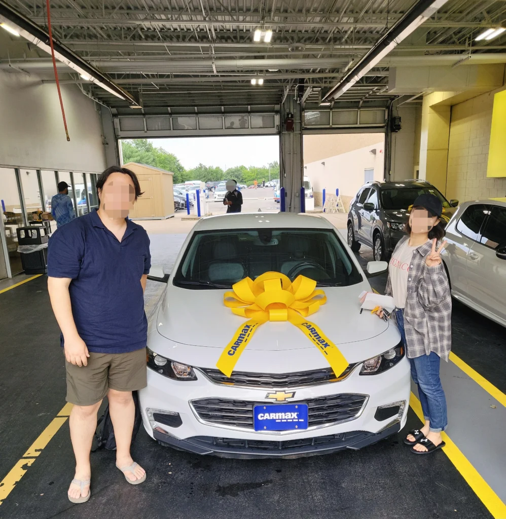 2022년 CarMax에서 Chevrolet Malibu를 인수한 날