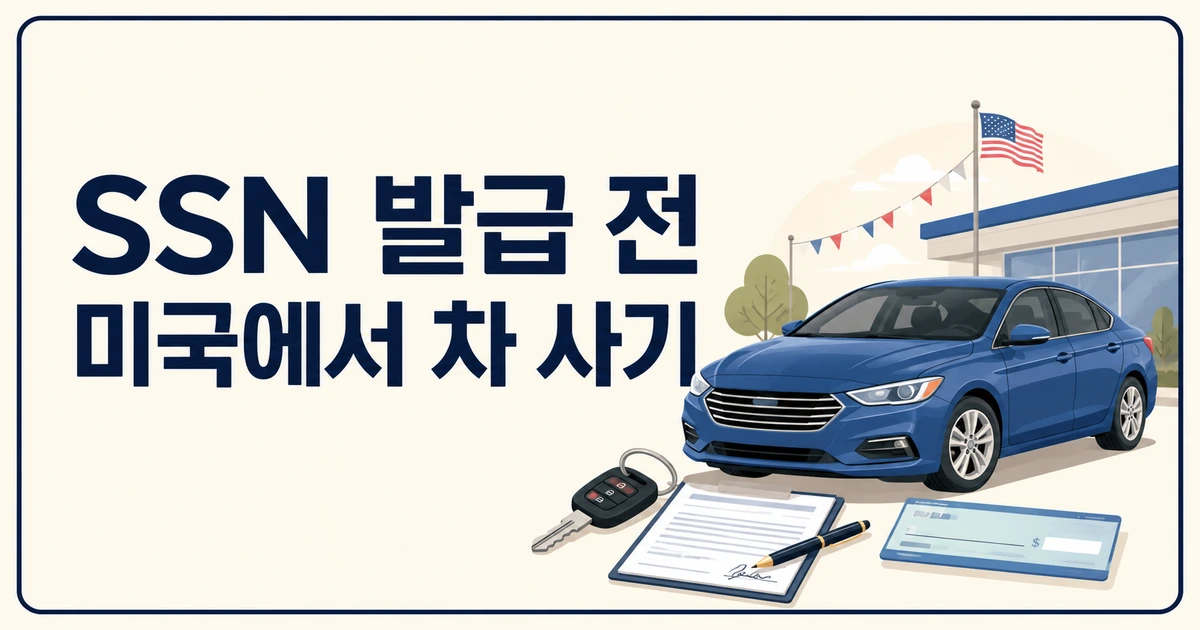 SSN 없이 미국에서 차 사기