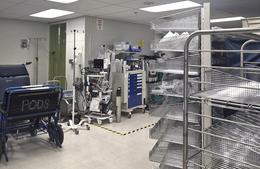 미국 병원 Equipment Room의 간호 장비